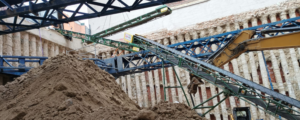 Uso de cintas transportadoras en excavaciones y vaciados de tierra